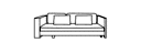 SOFA ASYMMETRISCH RECHTS MIT KURZER ARMLEHNENABLAGE 