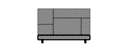BETT 180 x 200 ANGEPASSTES KOPFTEIL EINFARBIGE VERSION