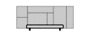 BETT 160 x 200 ÜBERSTEHENDES KOPFTEIL EINFARBIGE VERSION