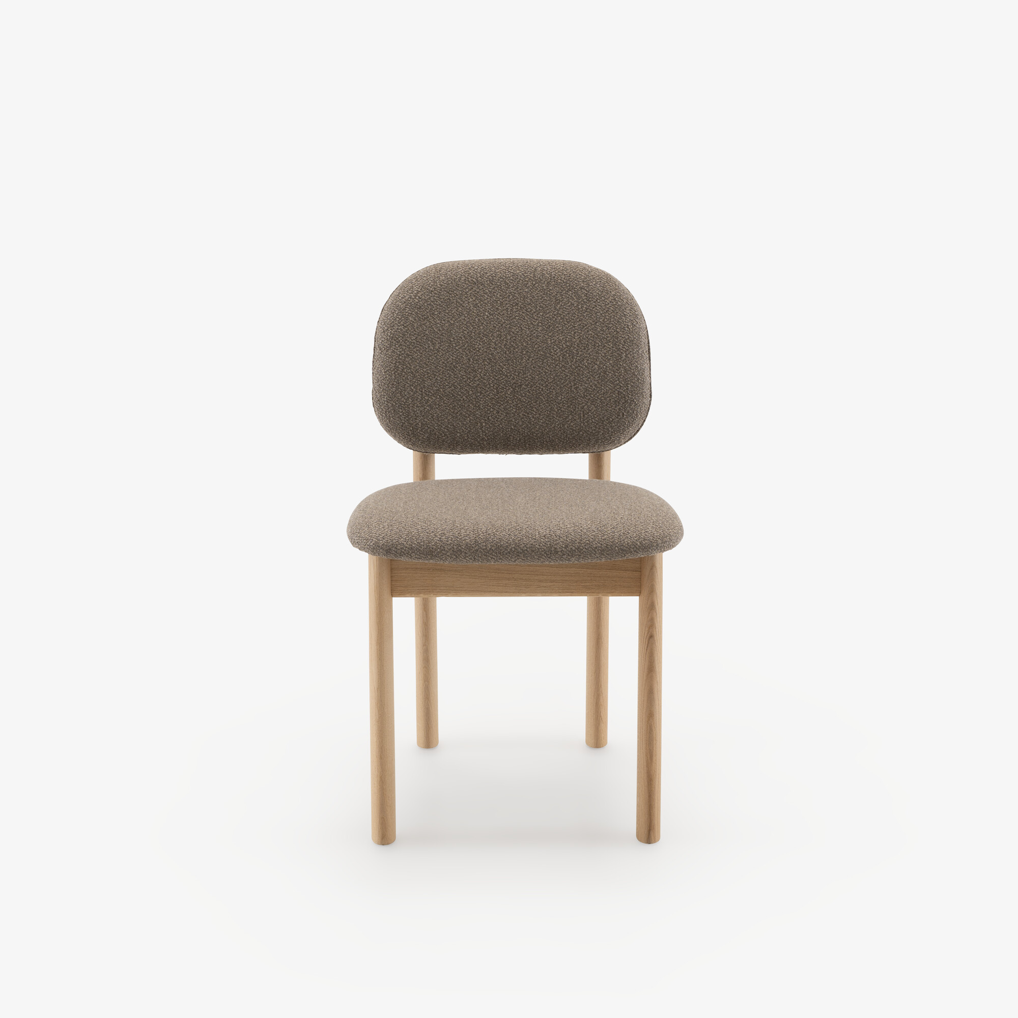 Image JEU DE 2 CHAISES CHÊNE BLANCHI TAUPE