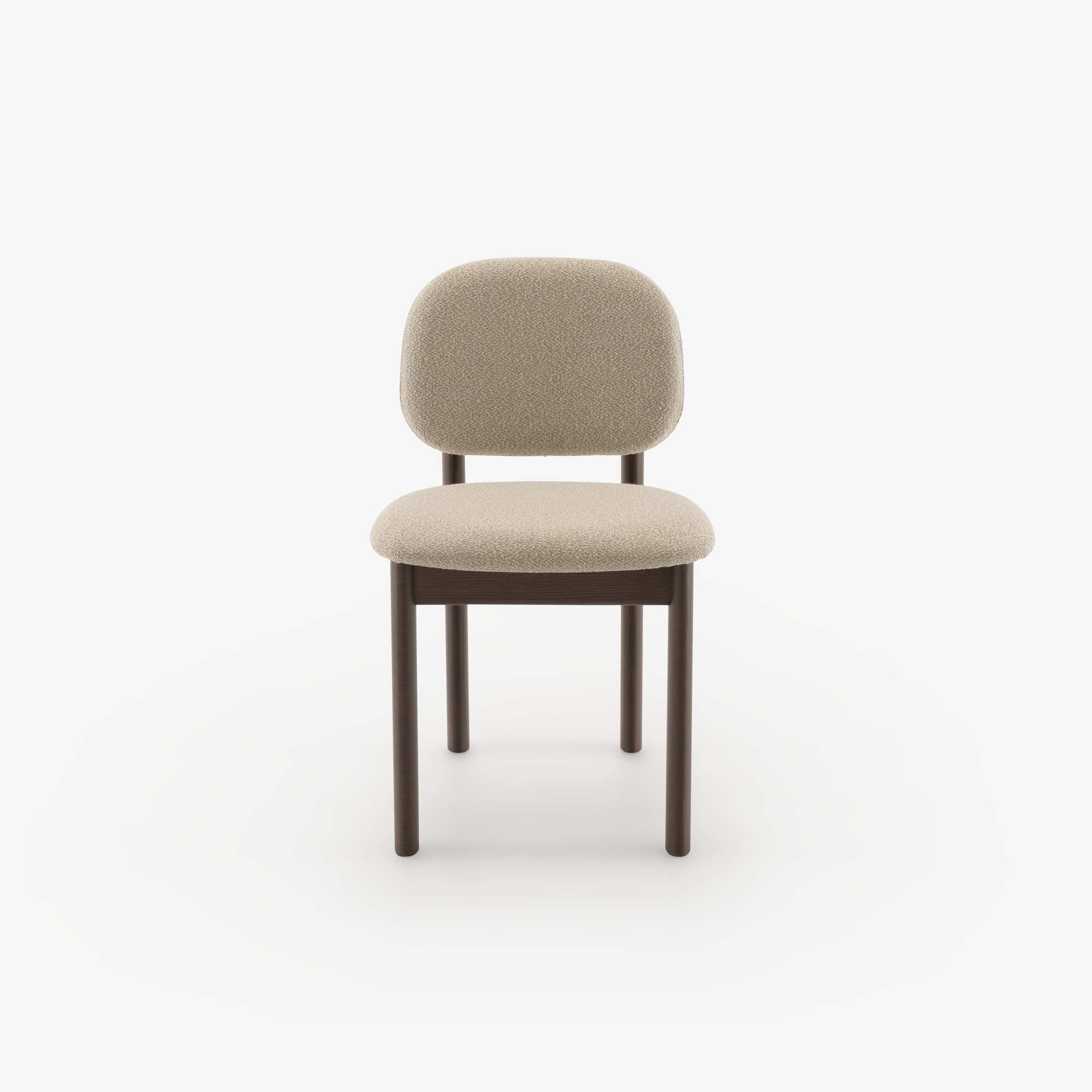 Image Jeu de 2 chaises hêtre ton noyer ecru 1