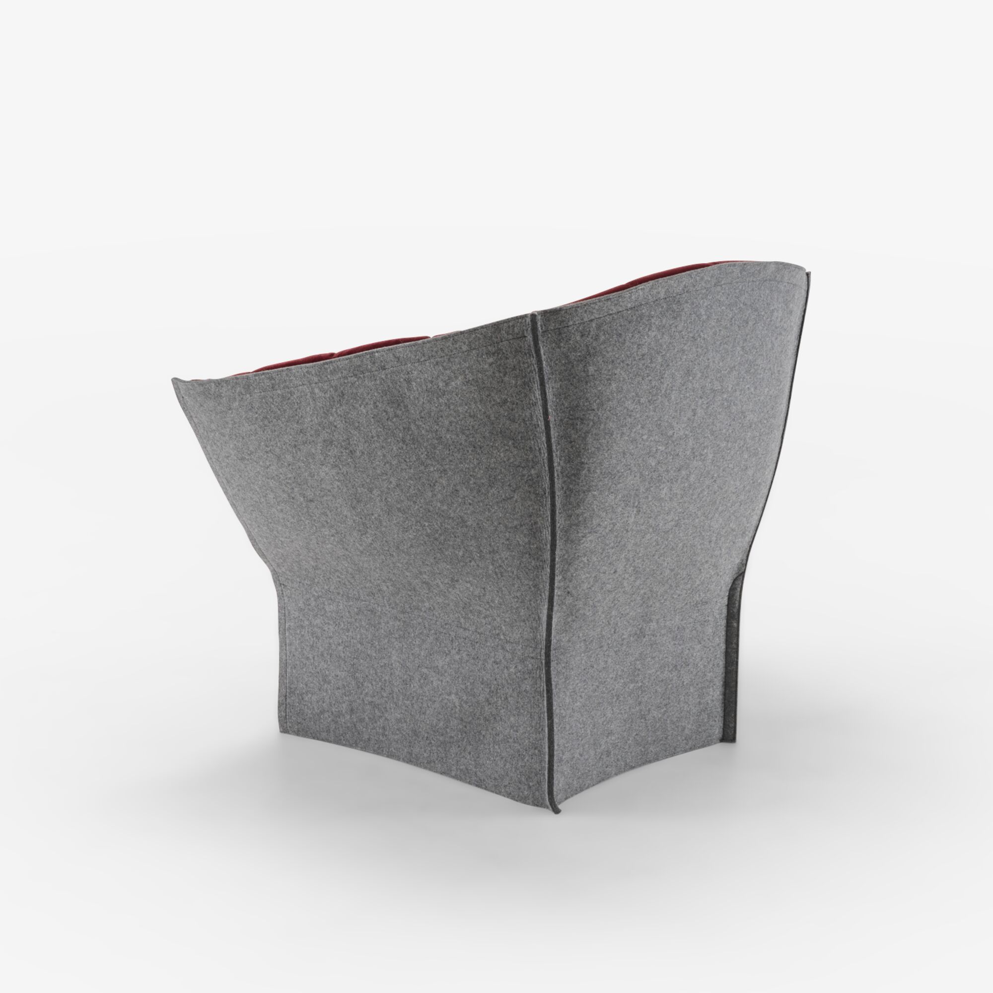 Image Fauteuil haut dossier pourtour exterieur en feutre 5