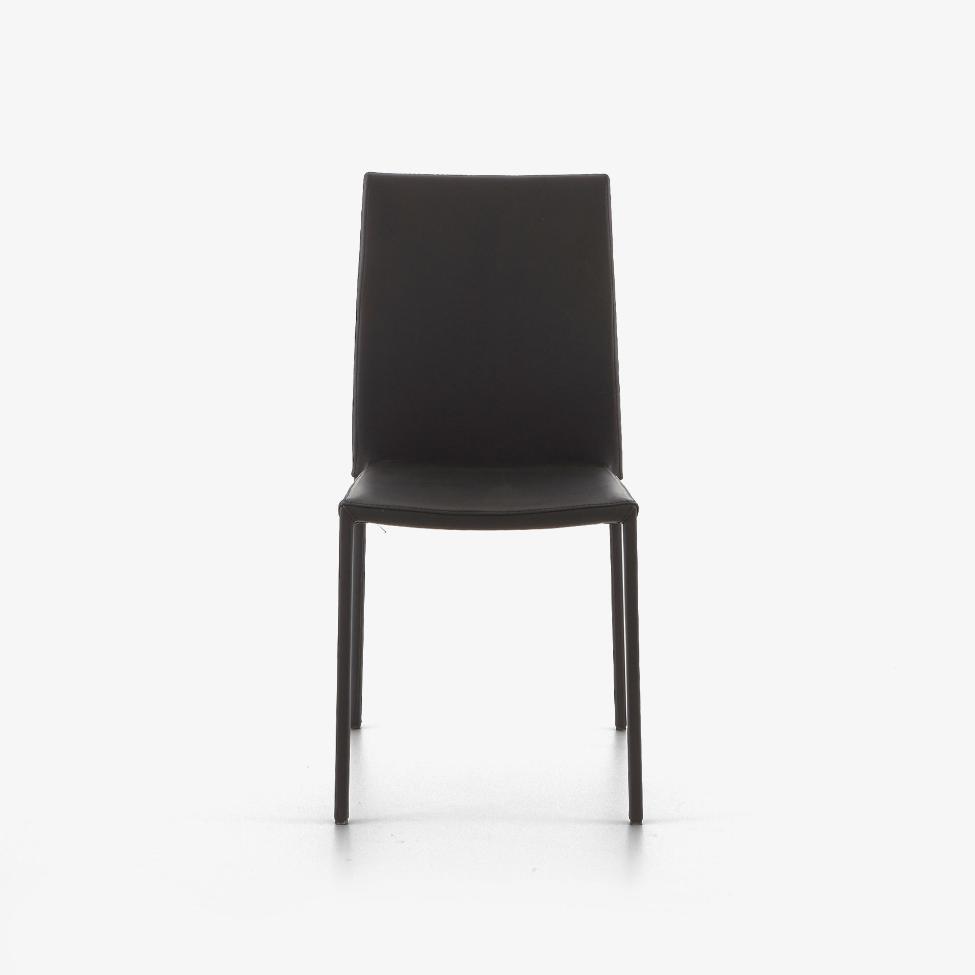 Image Chaise cuir noir  1