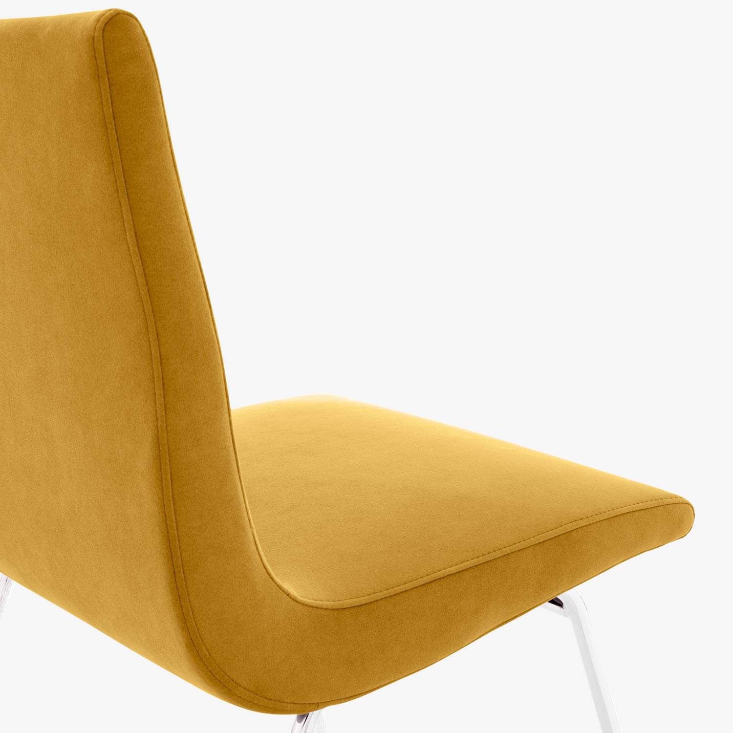Image Chaise piétement chromé brillant  9