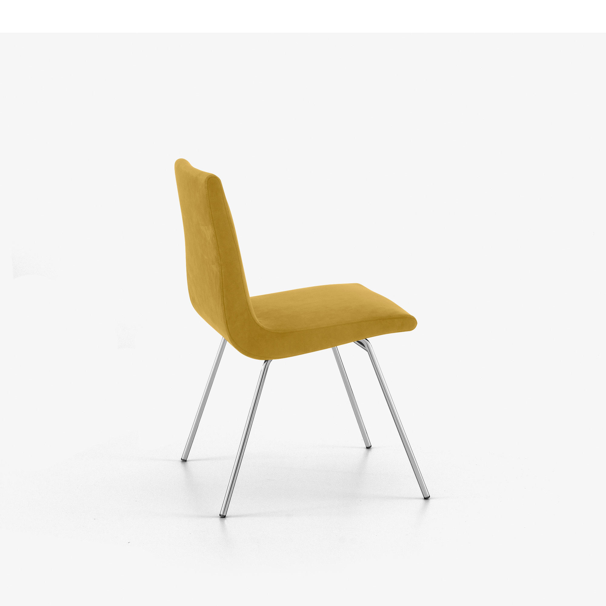 Image Chaise piétement chromé brillant  7