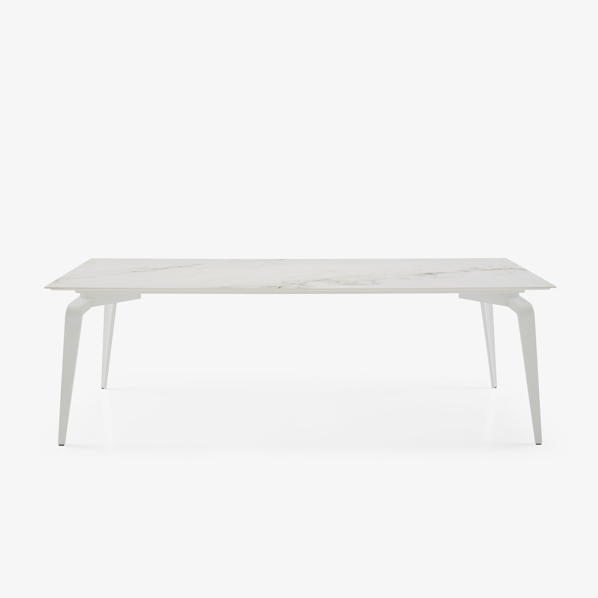 Image RECTANGULAR DINING TABLE WHITE LACQUERED BASE 