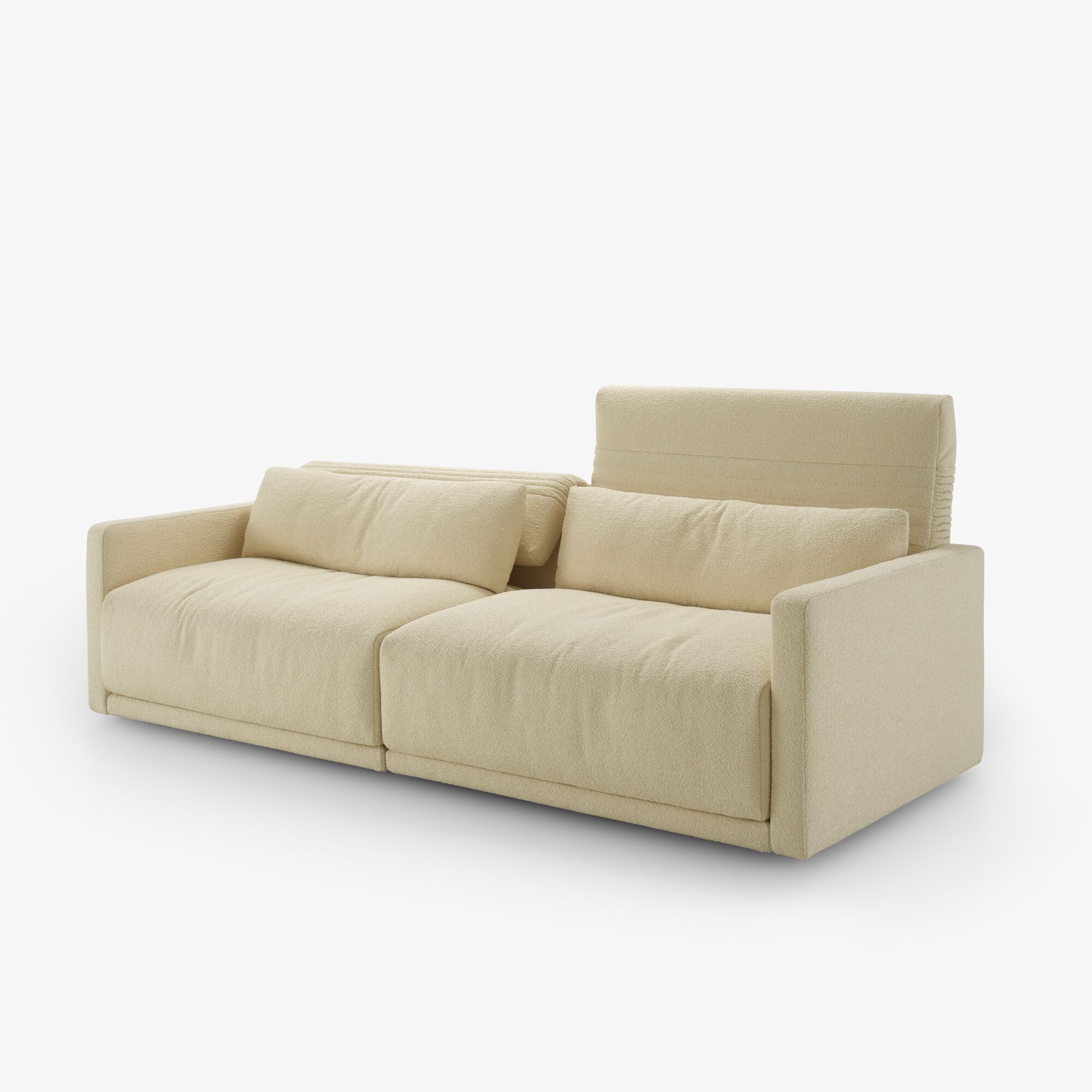 Image Large settee with slim armrest without lumbar cushion 3