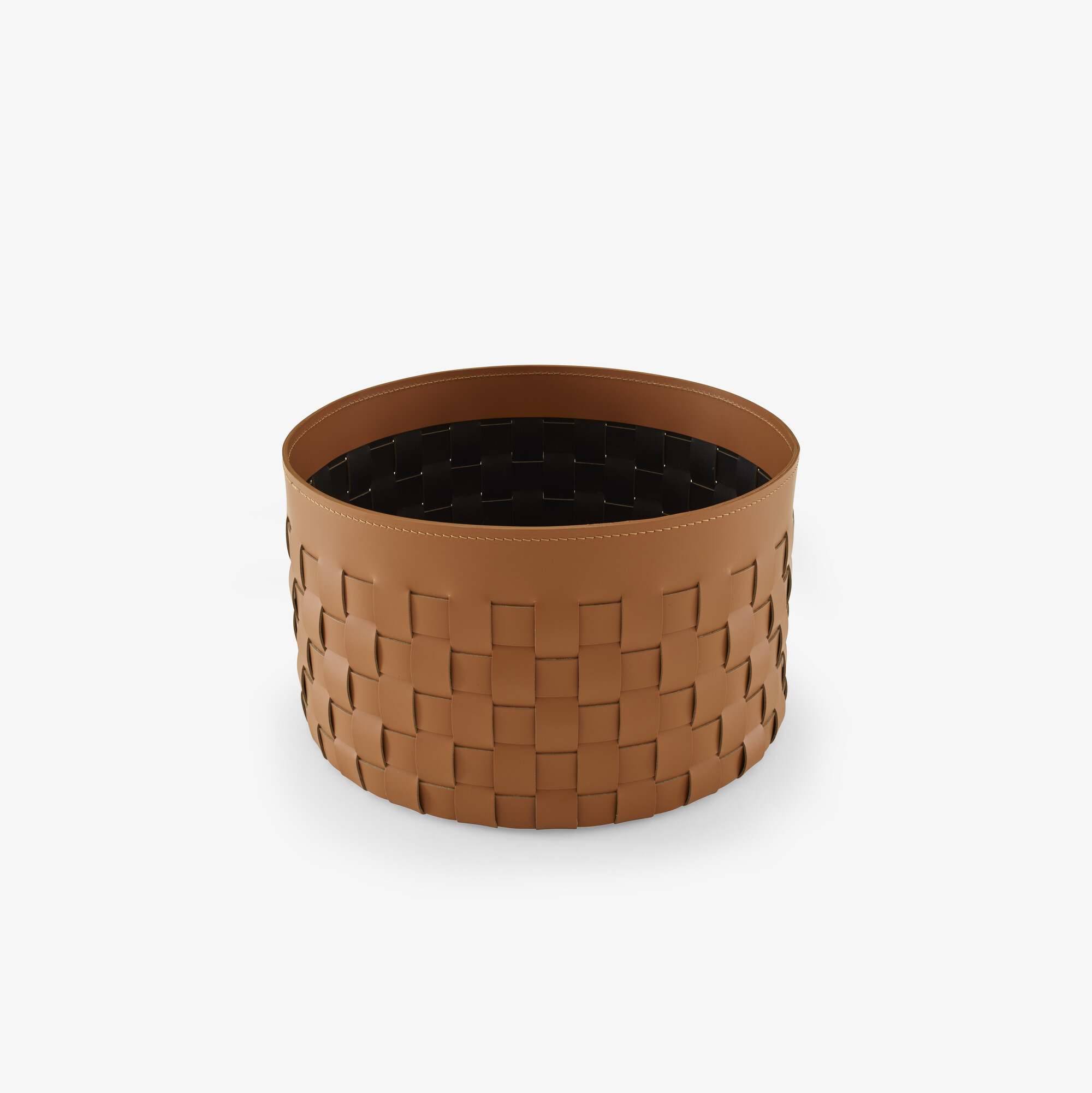 Image Basket natural 'synderme' leather black interior 2