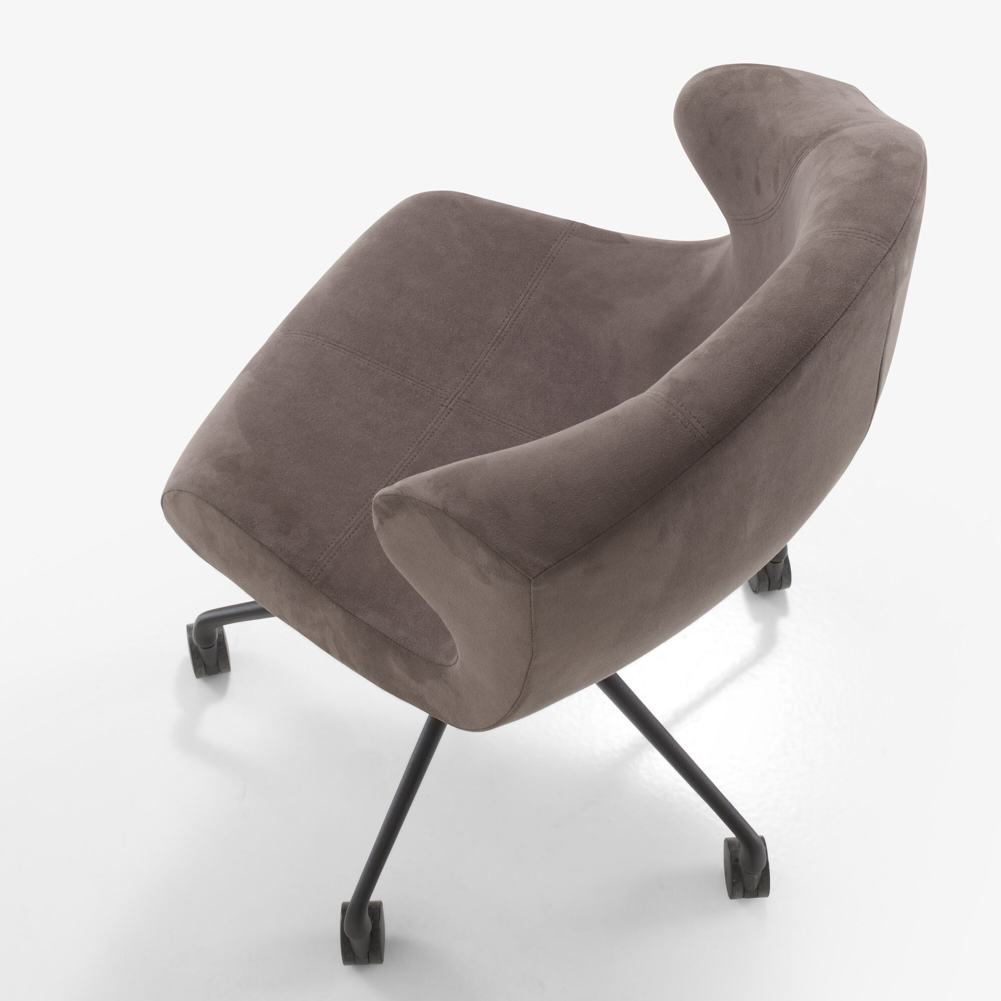 Image Alster carver chair black base on castors 6