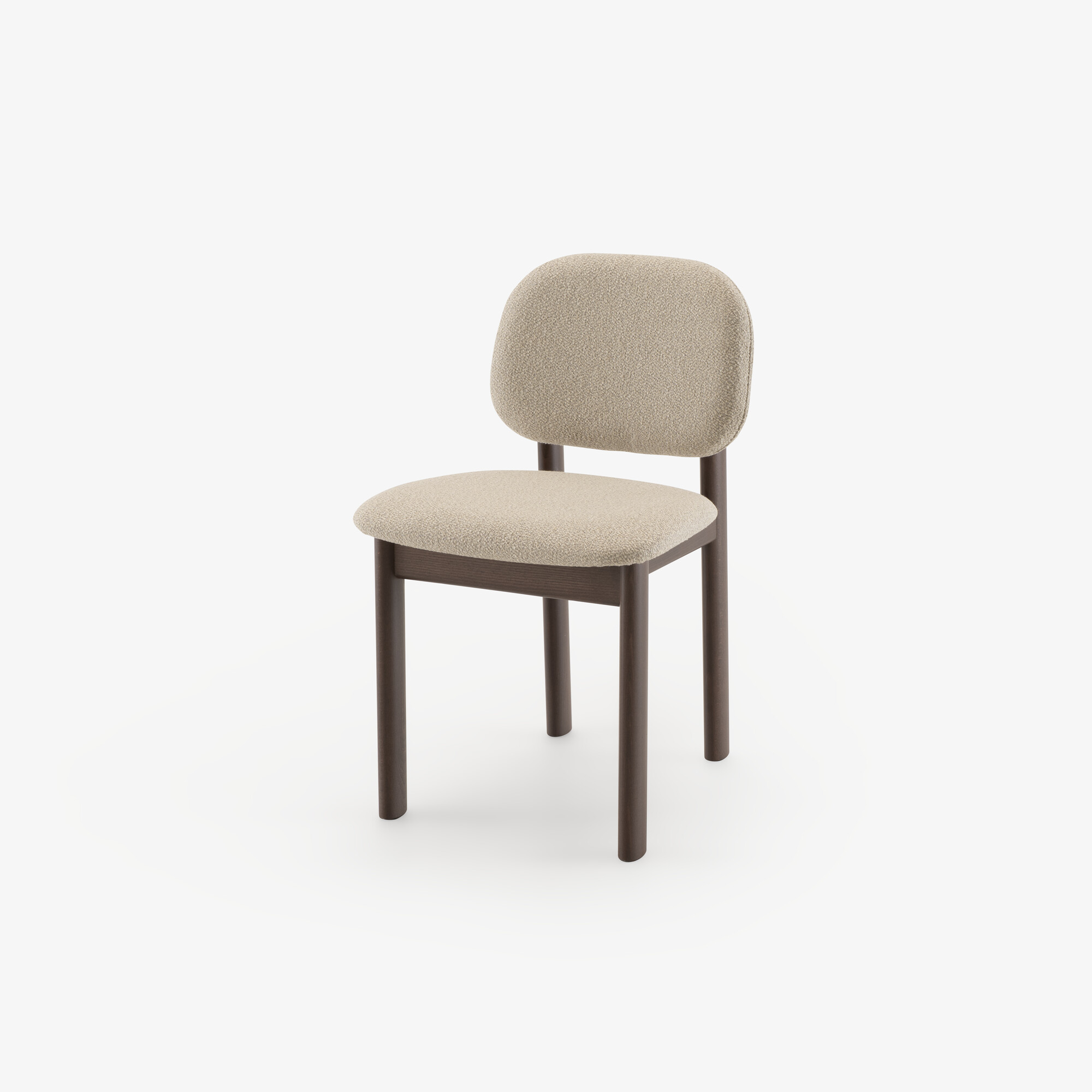 Image Set of 2 chairs walnut-stained beech ecru 2