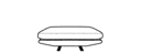 RECTANGULAR FOOTSTOOL DEPTH 100 