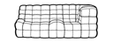 MEDIUM 1-ARMED SETTEE (LEFT)  