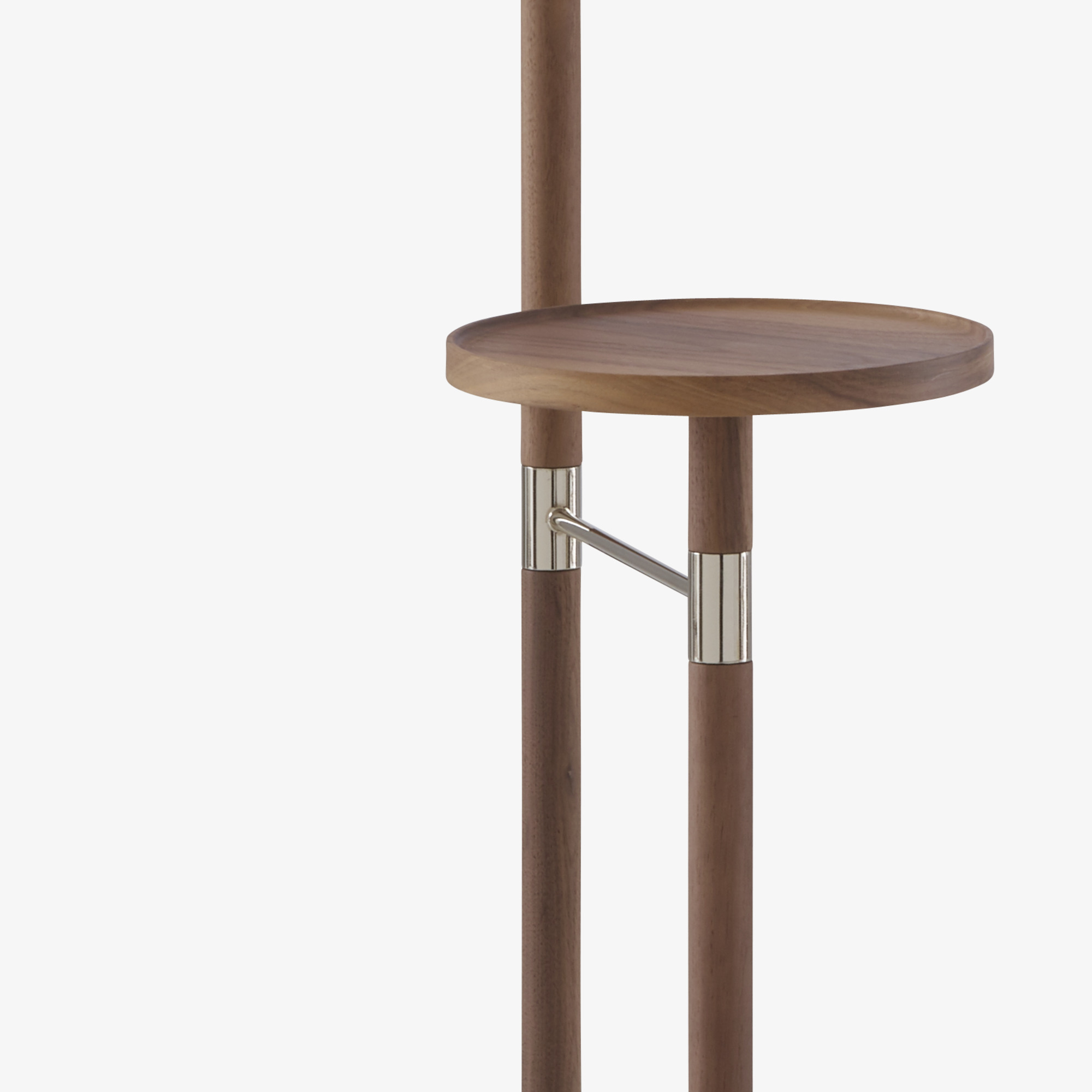 Image Clothes stand walnut / nickel  2