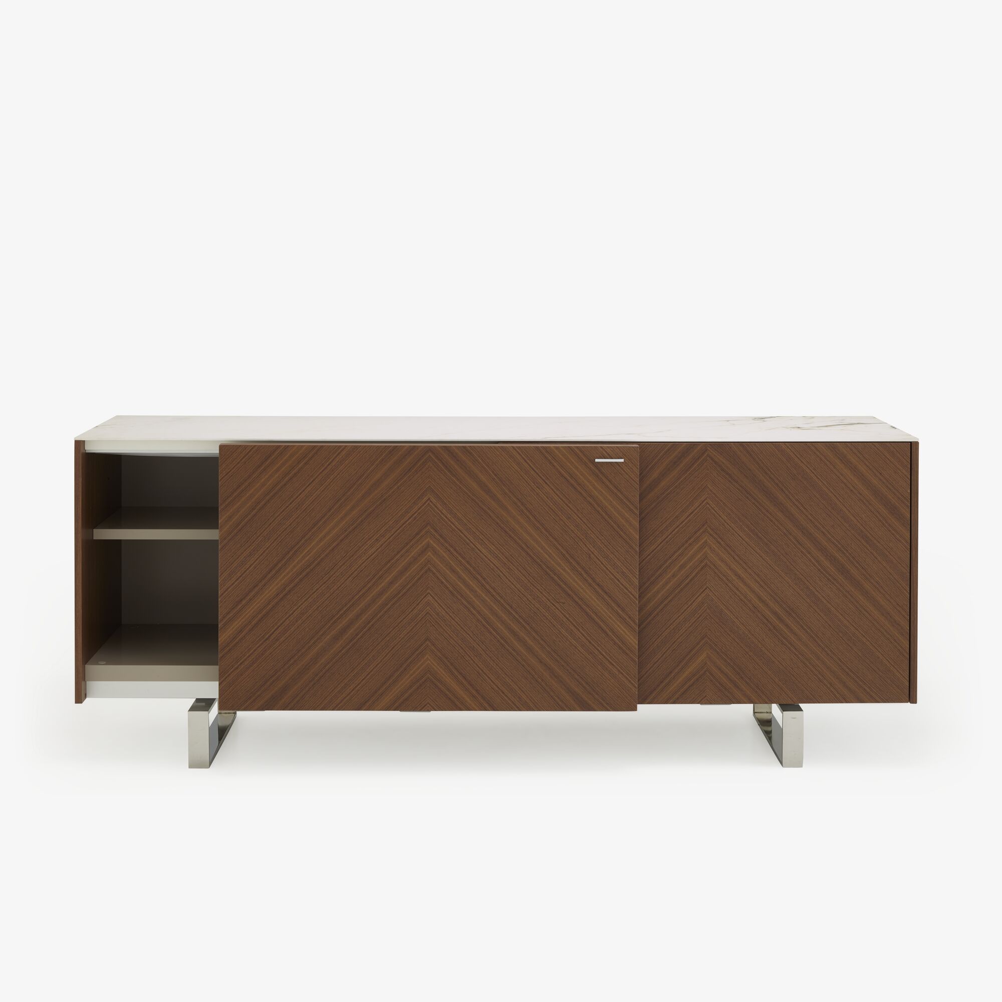 Image Bahut l 226 walnut ceramic stoneware top 2