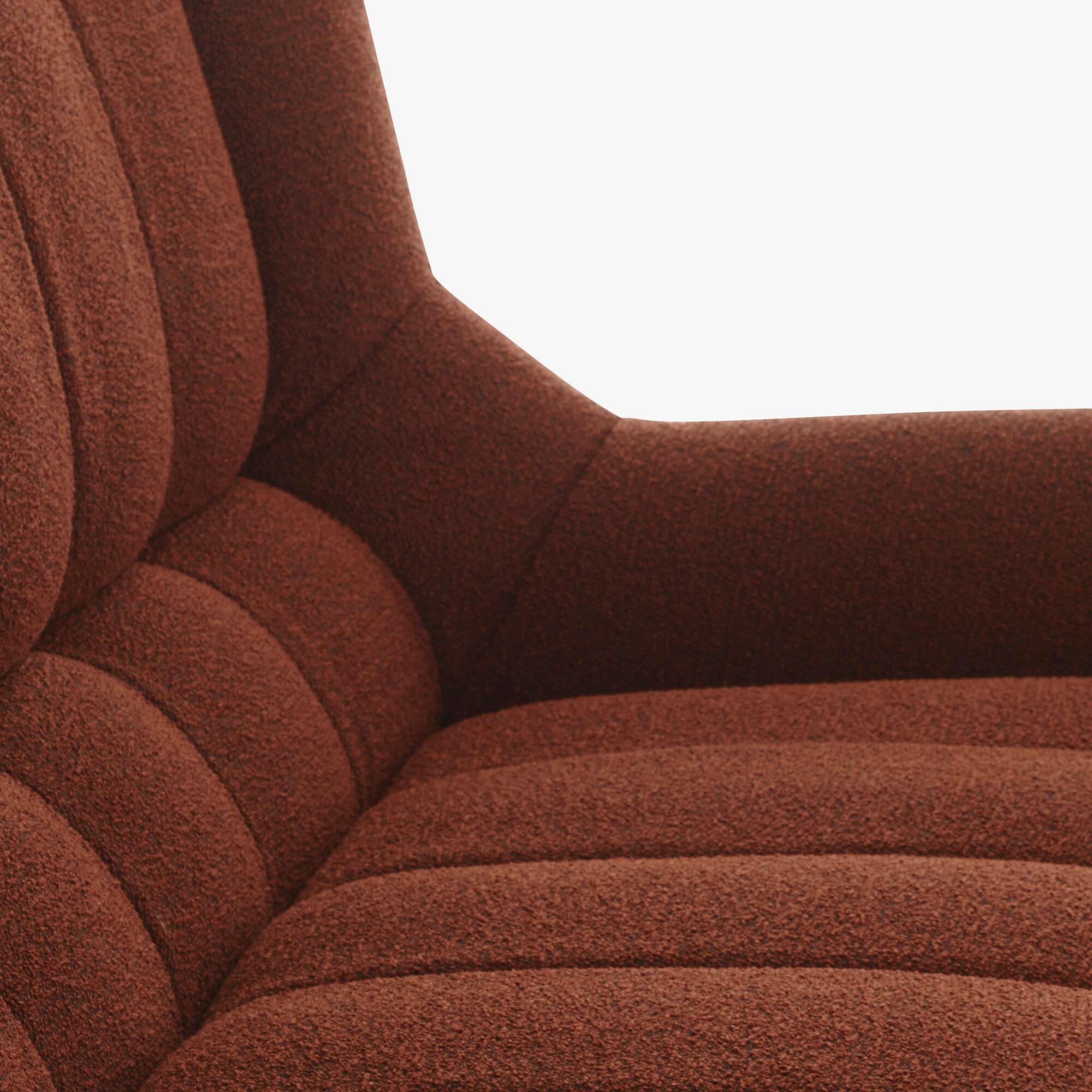 Image Large settee lacquered metal base  4