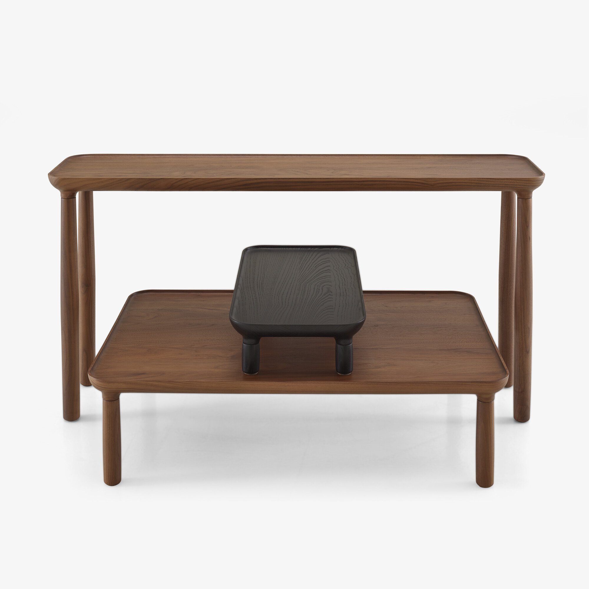 Image Occasional table height 24 solid american walnut 3