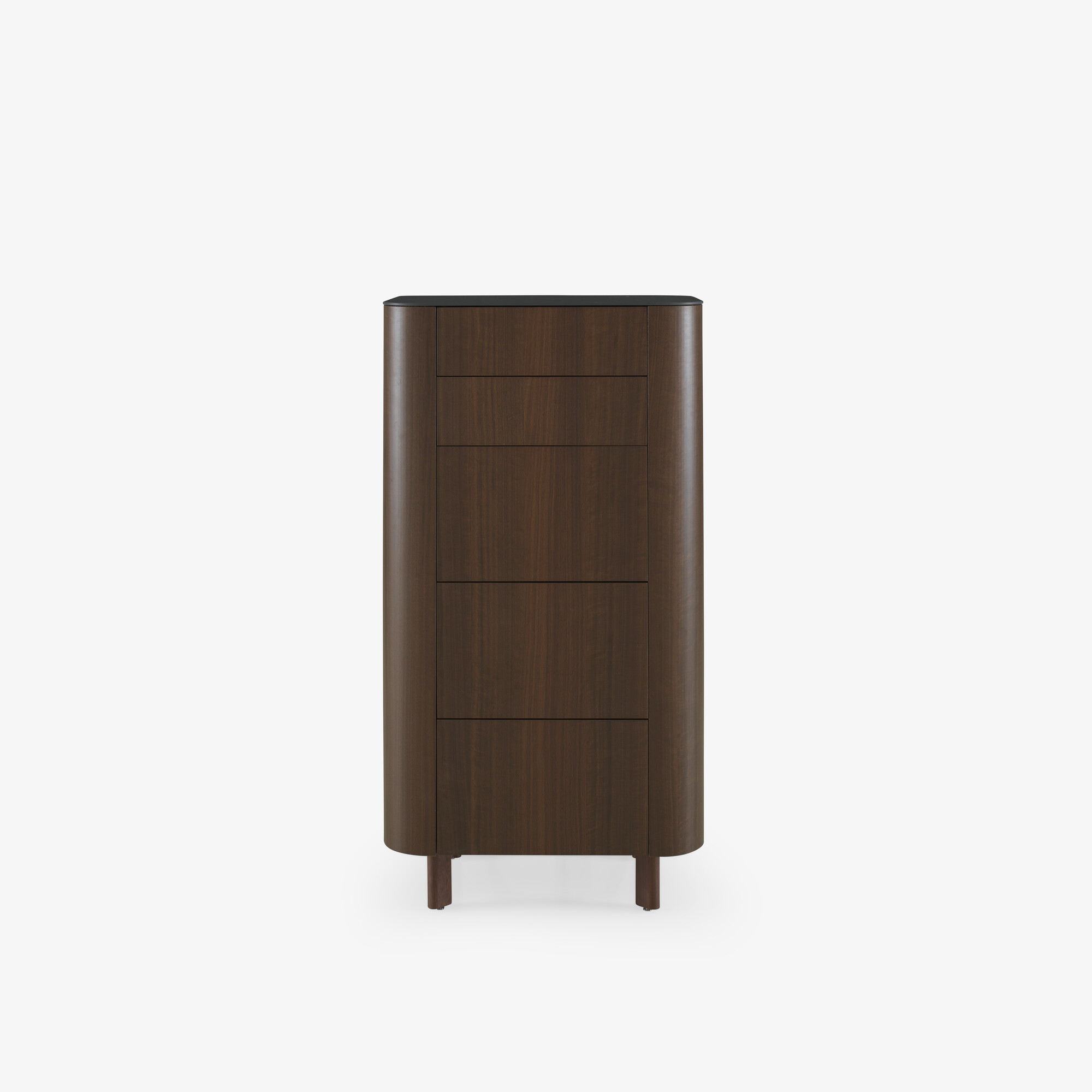 Image Chest of drawers dark walnut marquinia ceramic stoneware top 1