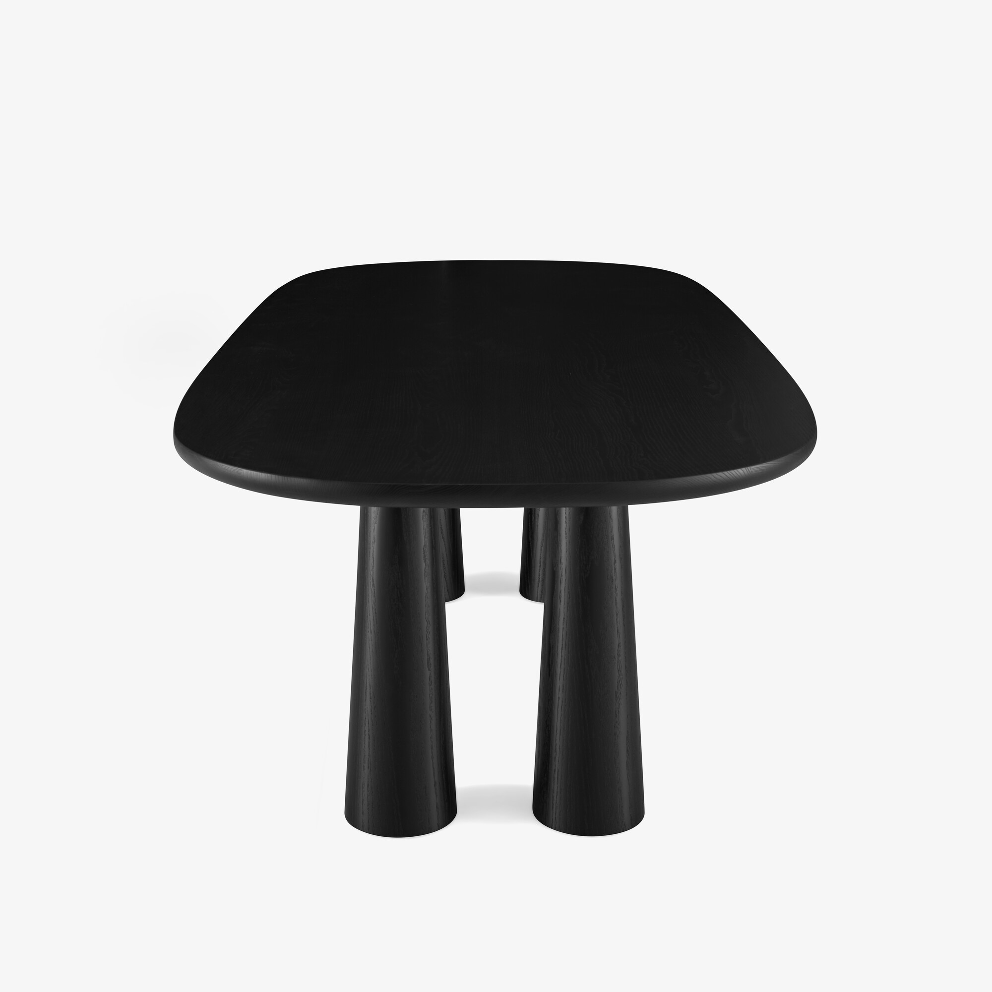 Image Dining table base in black stained ash 4