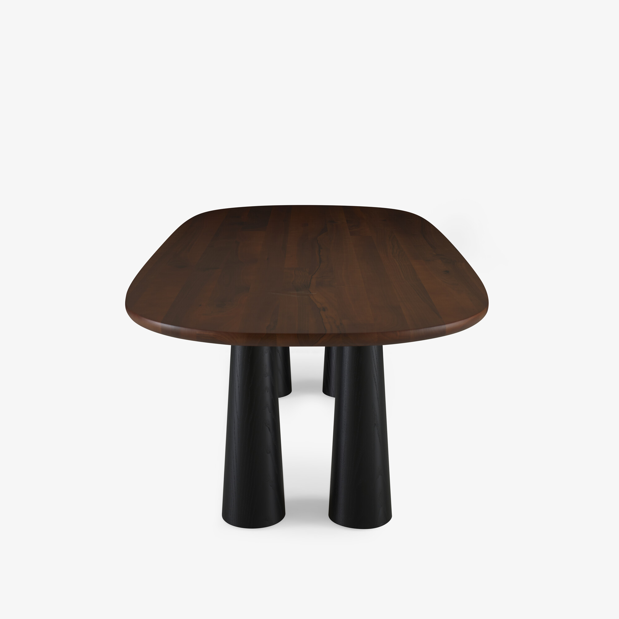 Image Dining table base in black stained ash 6