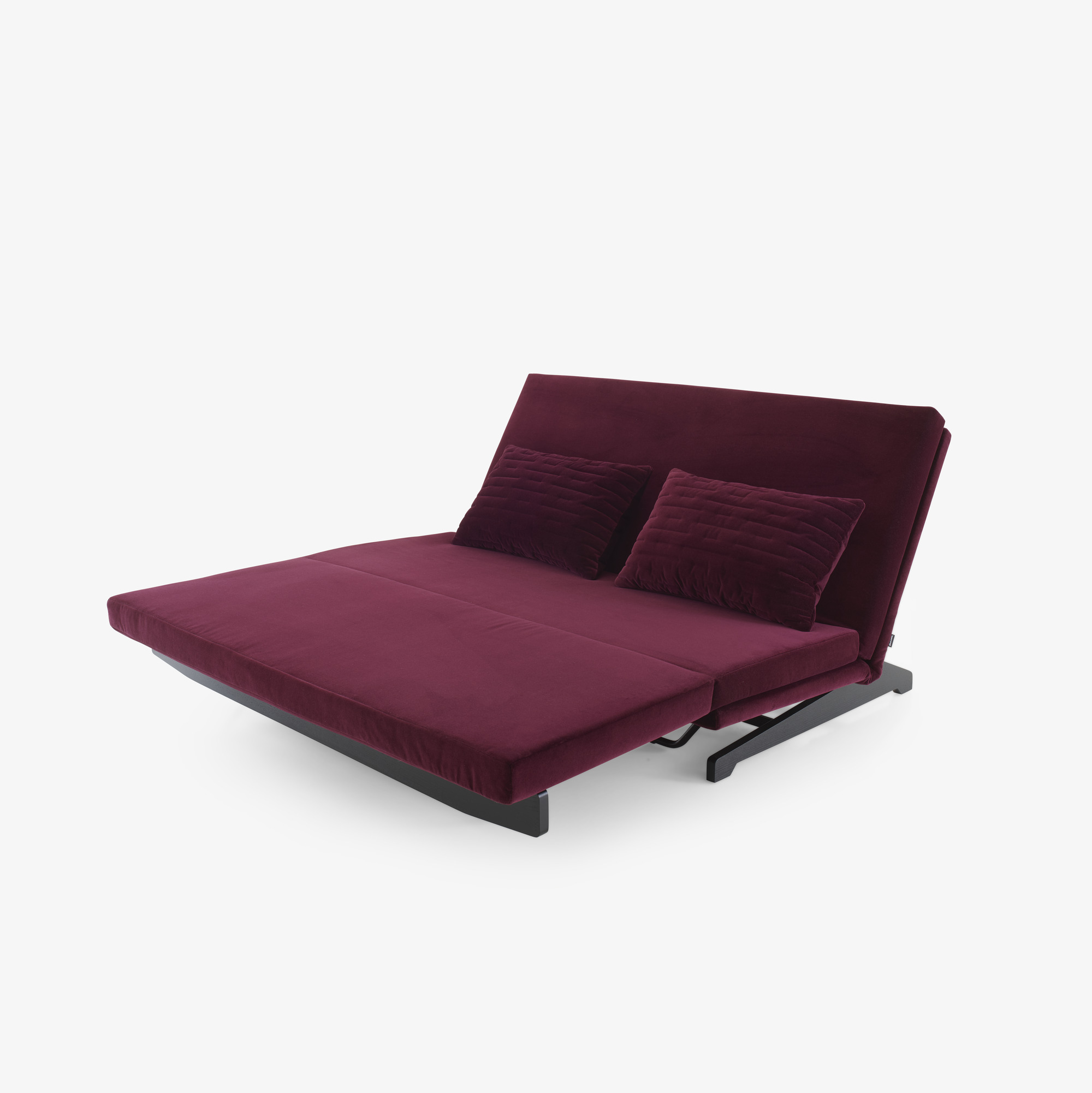 Image Bed settee with 2 arms with 2 lumbar cushions 3