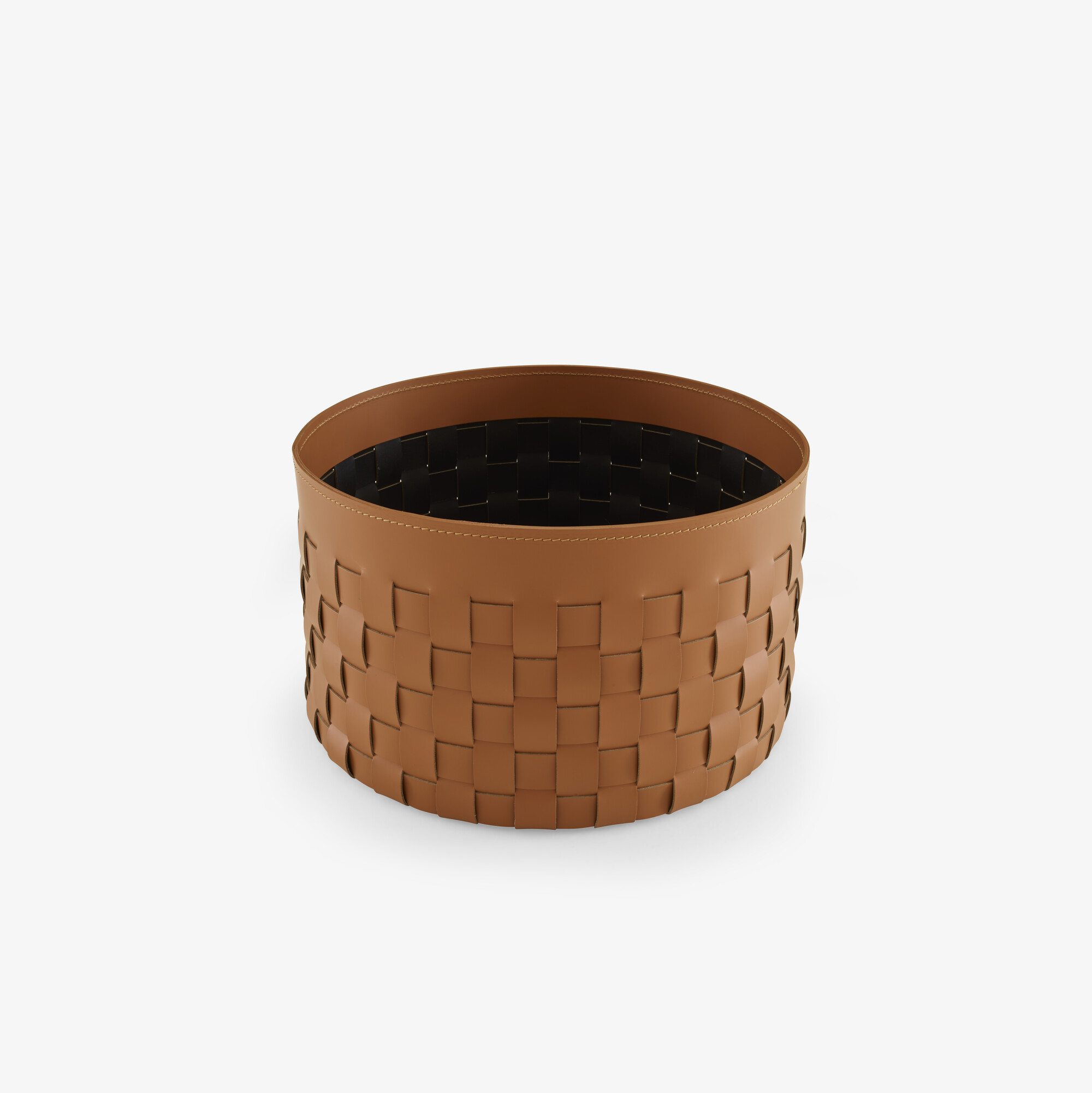 Image Basket natural 'synderme' leather black interior 1