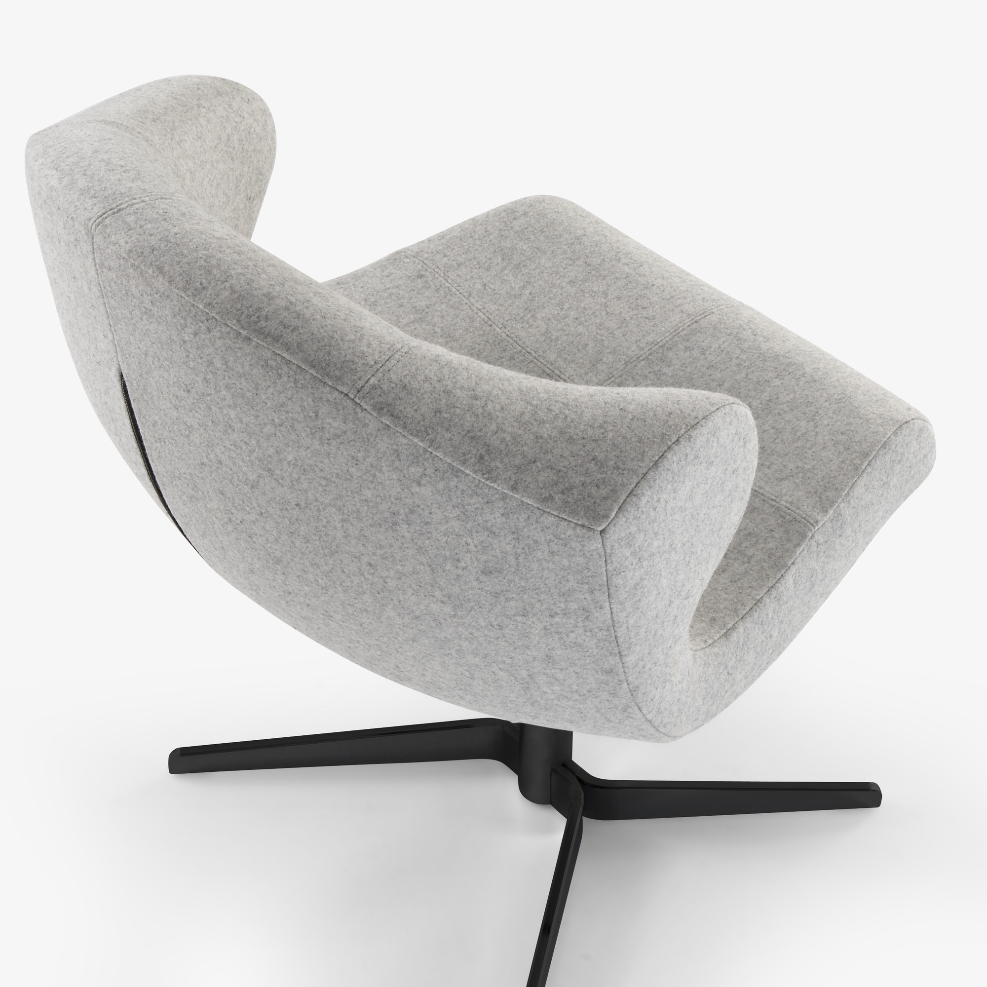 Image Alster carver chair central pedestal – matt black 5