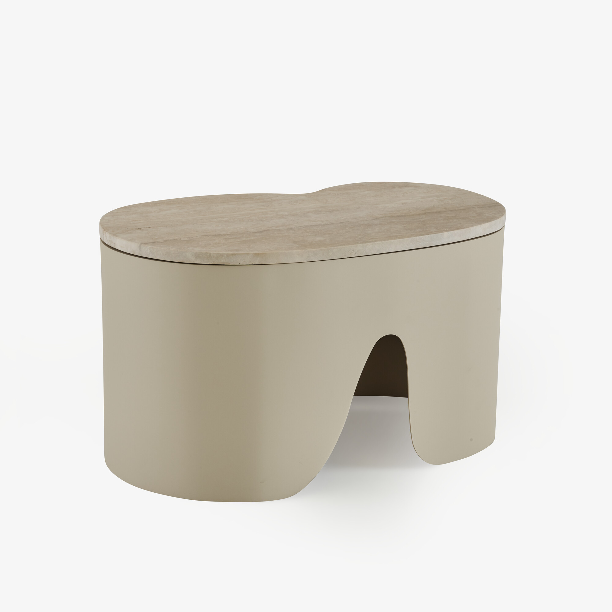 Image Low table travertine top small 3