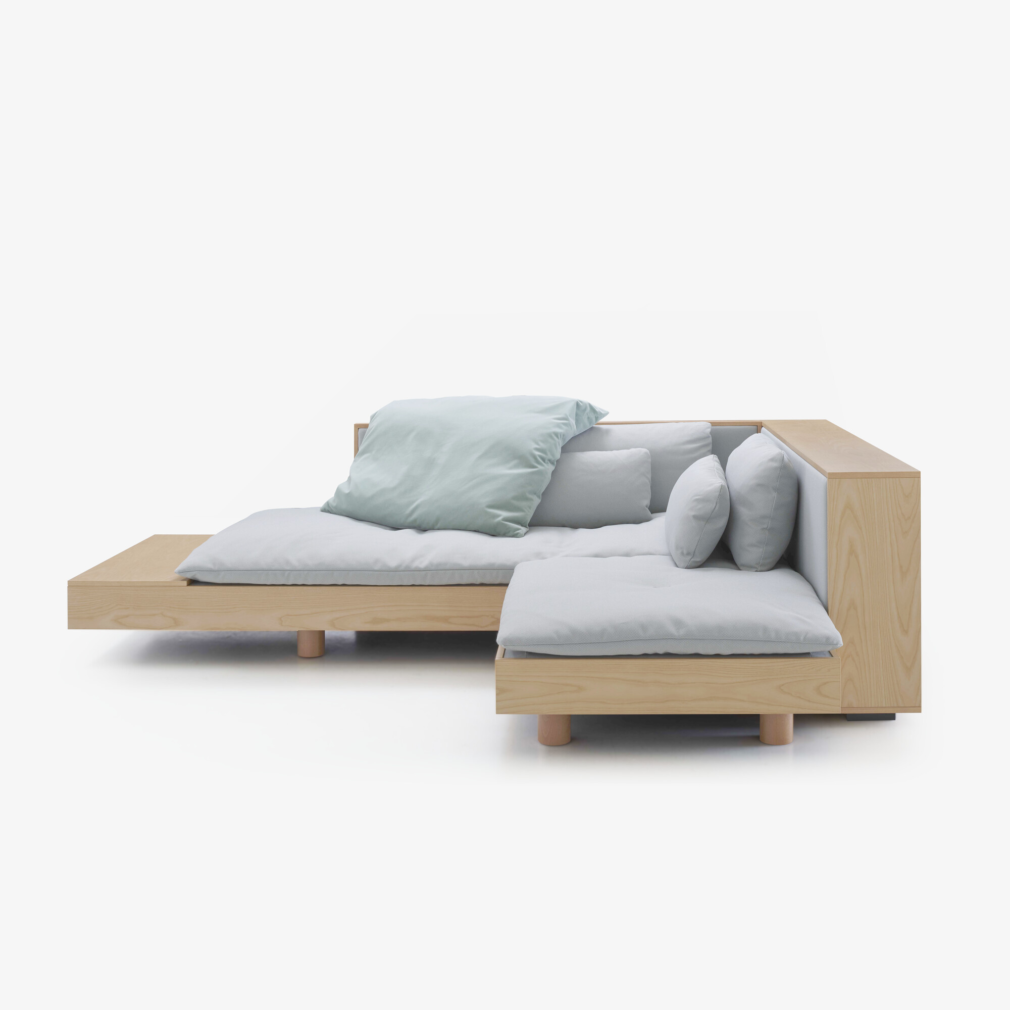 Image Chaise longue with long unit + shelf 1