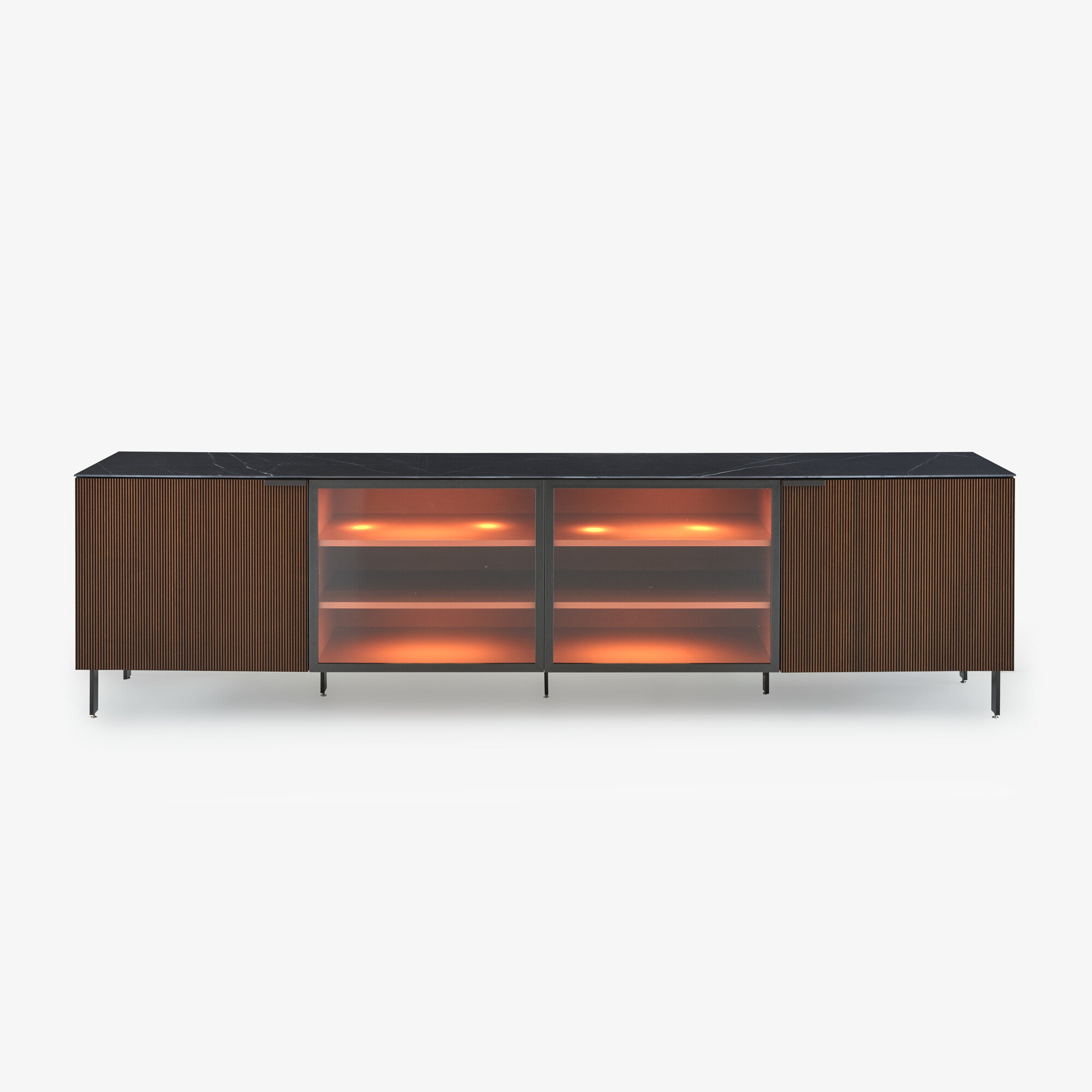 Image Sideboard with glass door 4 doors  1