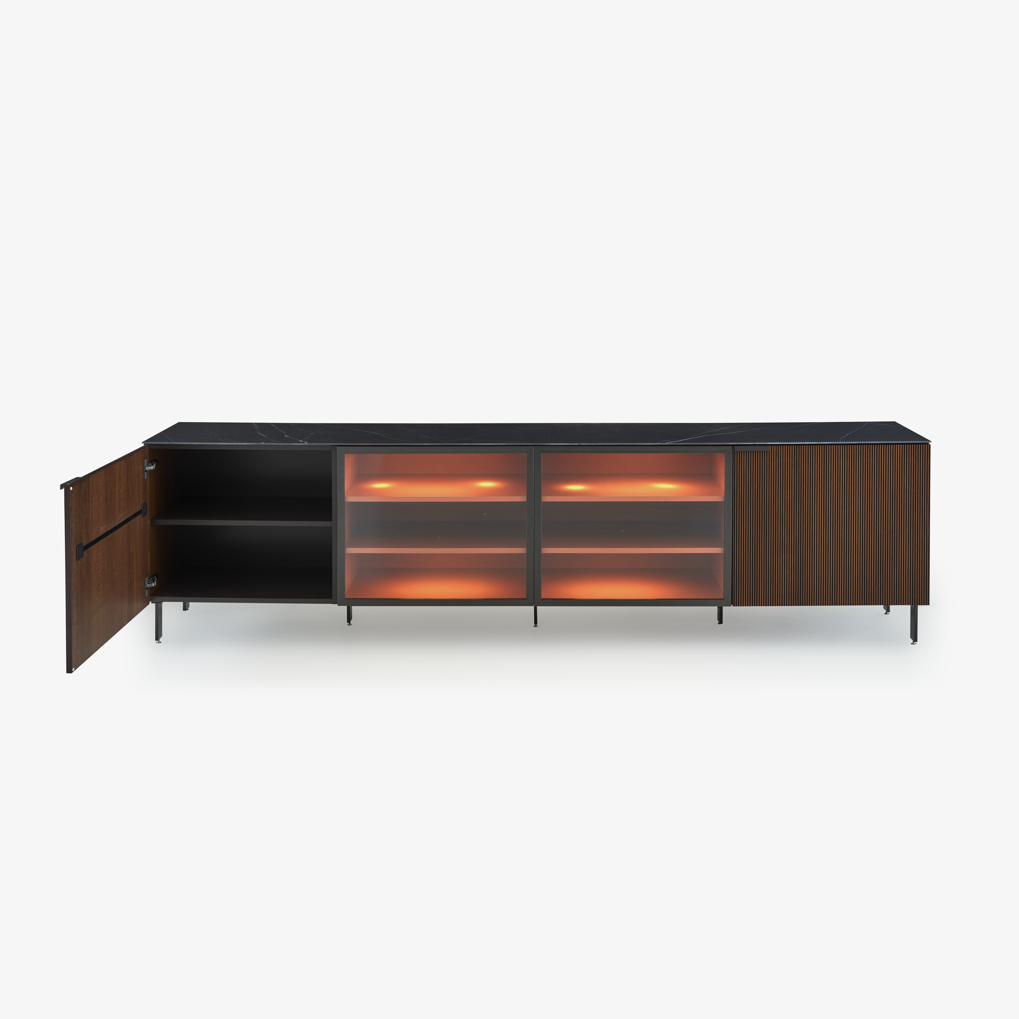 Image Sideboard with glass door 4 doors  2