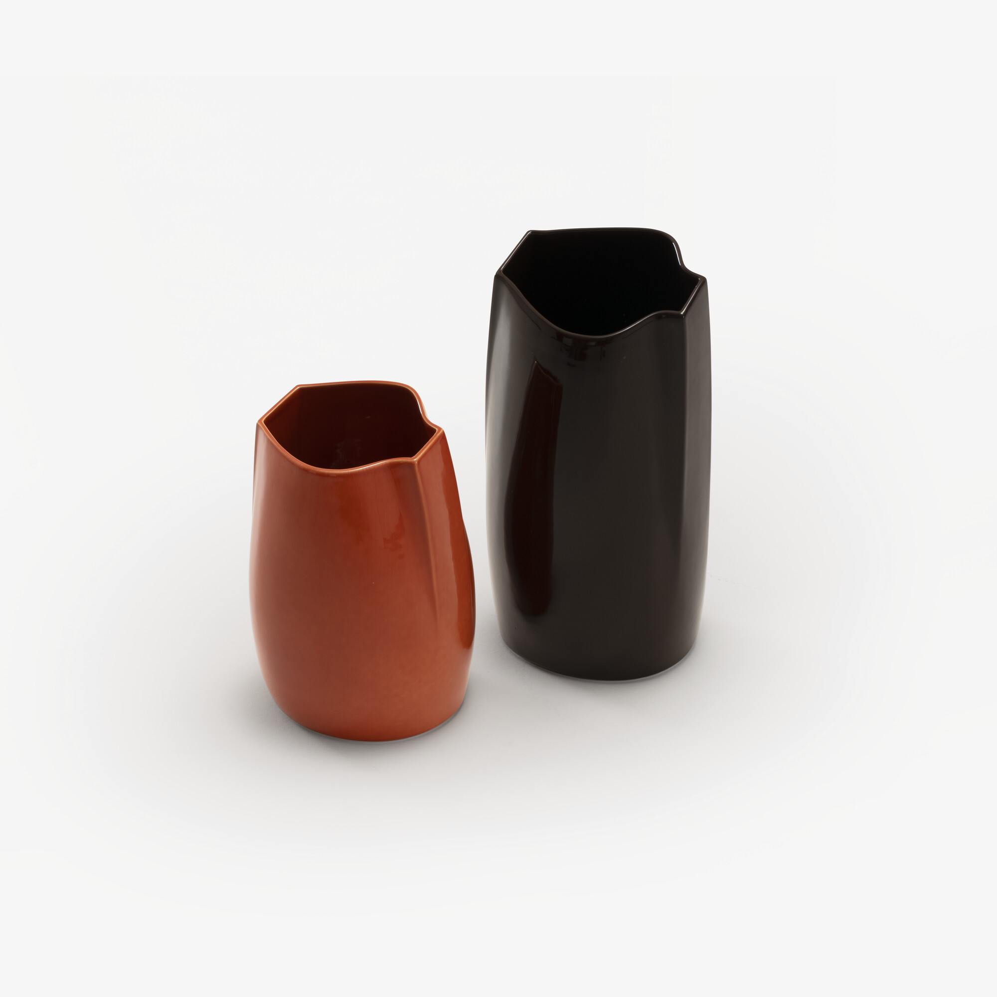 Image Vase small orange brule 3