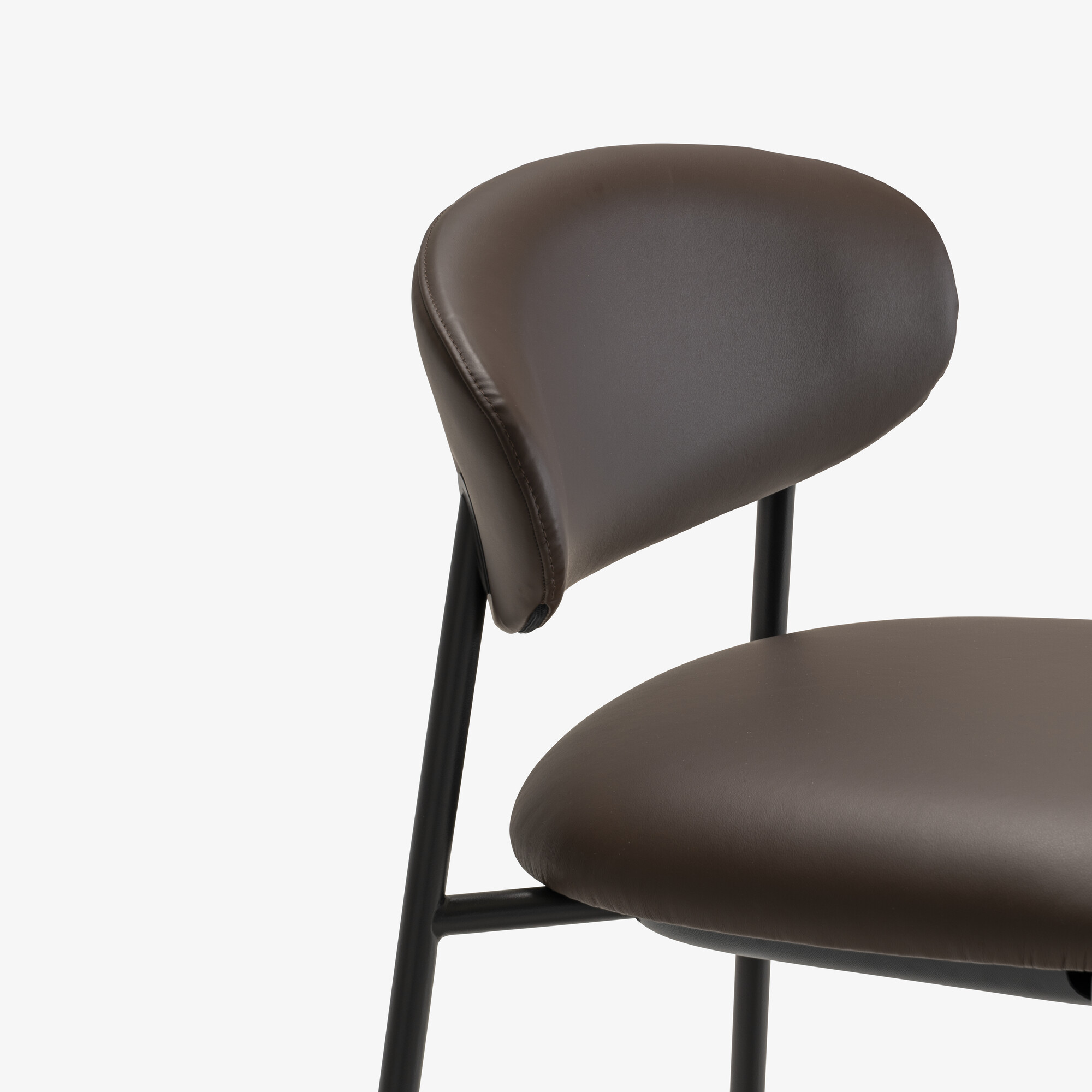 Image High bar chair skiaccia leather/dako brun foncé 3