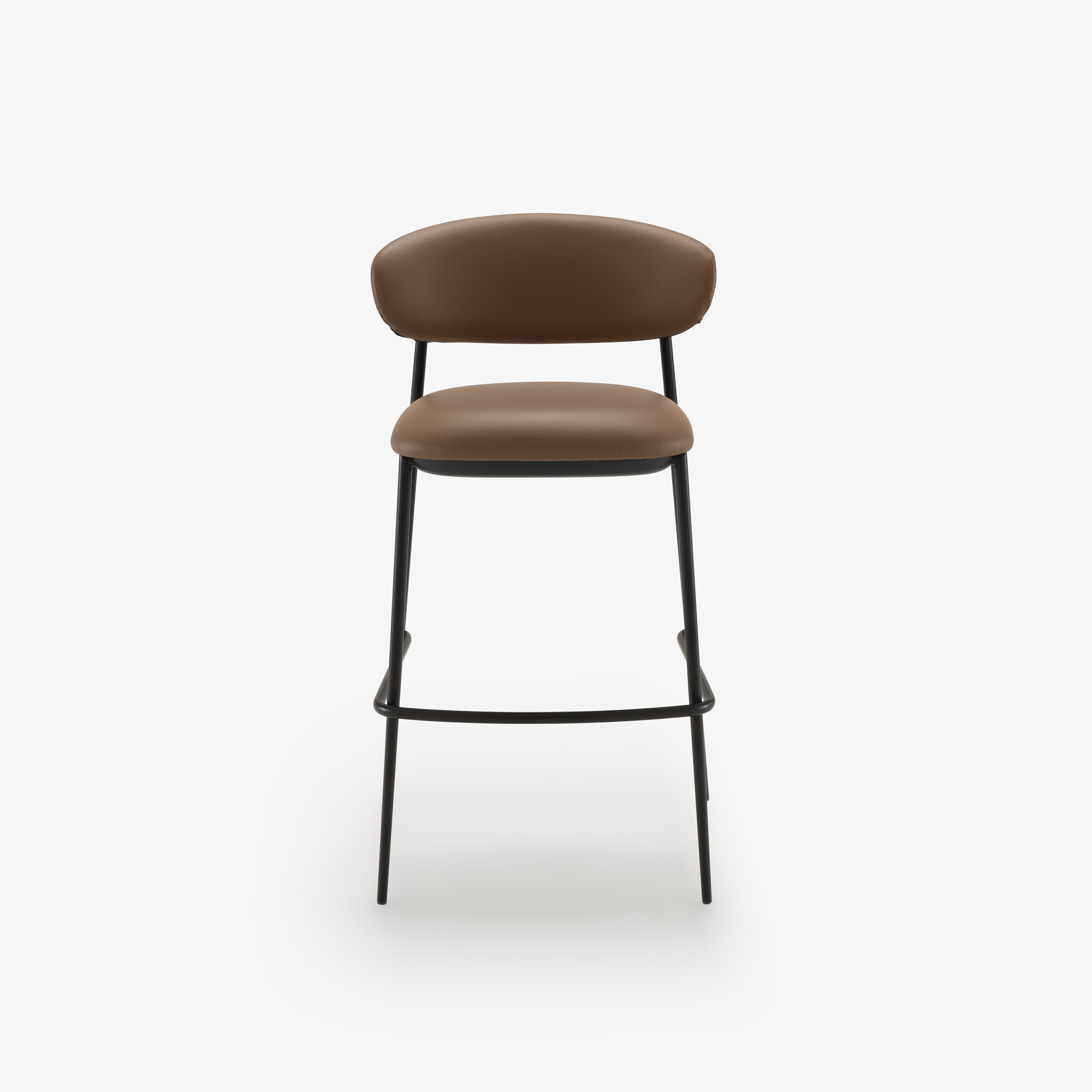Image High bar chair skiaccia leather/dako marron 1