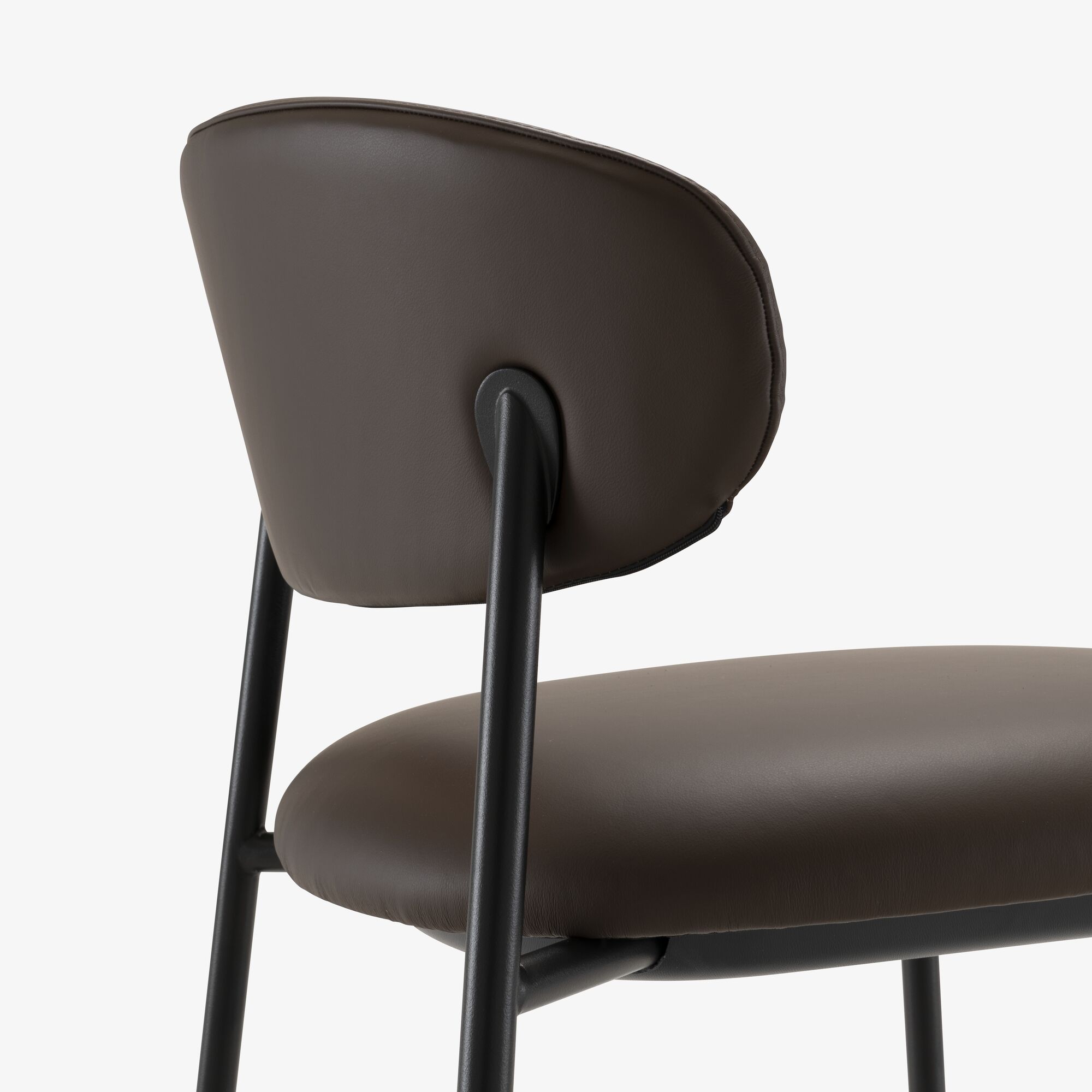 Image Low bar chair skiaccia leather/dako brun foncé 3