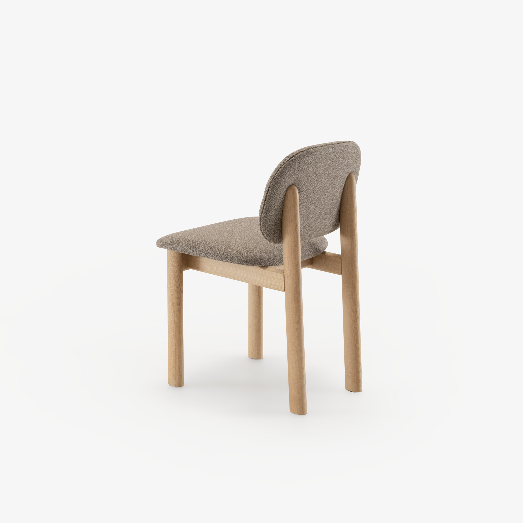Image Set of 2 chairs whitened oak taupe 3