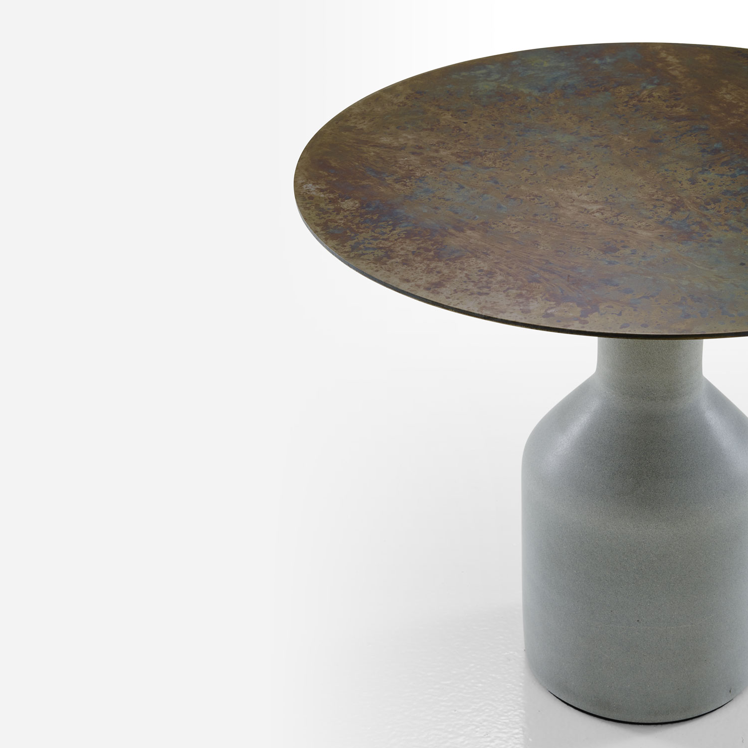 Image Occasional table pied en pierre de toscane  3