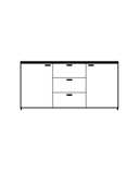 SIDEBOARD 2 DOORS + 3 DRAWERS C 4