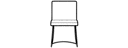 CHAIR CHROMED SLEIGH FEET 