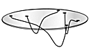 OVAL LOW TABLE CLEAR GLASS TOP