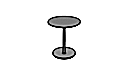PEDESTAL TABLE WITH TWO SURFACES