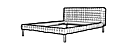 BED LOW HEADBOARD