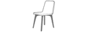 CHAIR ASH GREY-STAINED ASH WITHOUT HANDLE
