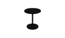 PEDESTAL TABLE WITH TWO SURFACES CHOCOLAT LACQUER 