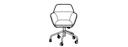 CARVER CHAIR ALUMINIUM BASE ON CASTORS 