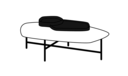 LOW TABLE NATURAL ASH / GREEN CERAMIC 