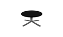 LOW TABLE CHROMED BASE MARQUINIA CERAMIC STONEWARE TOP