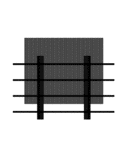 SHELVING UNIT BLACK STAINED ASH WALL PANEL DARK WALNUT