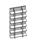 SHELVING UNIT STRAIGHT MODULE DRILLING TO RIGHT