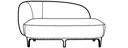 1-ARMED SETTEE