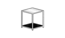 SOFA END TABLE DARK WALNUT 